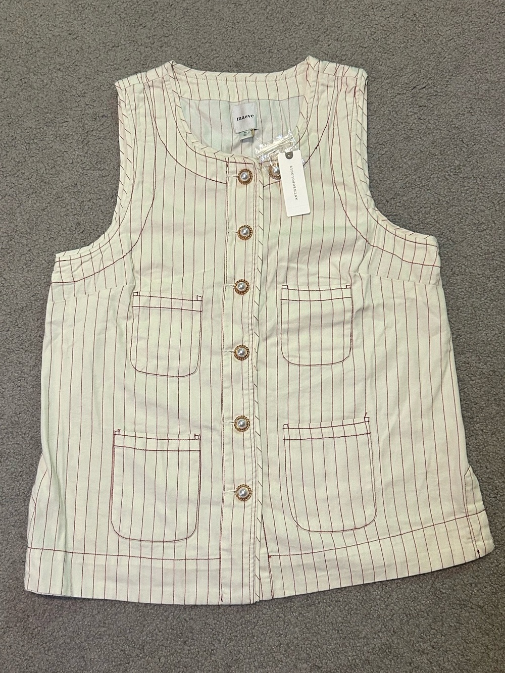 Maeve Anthropology Striped Top